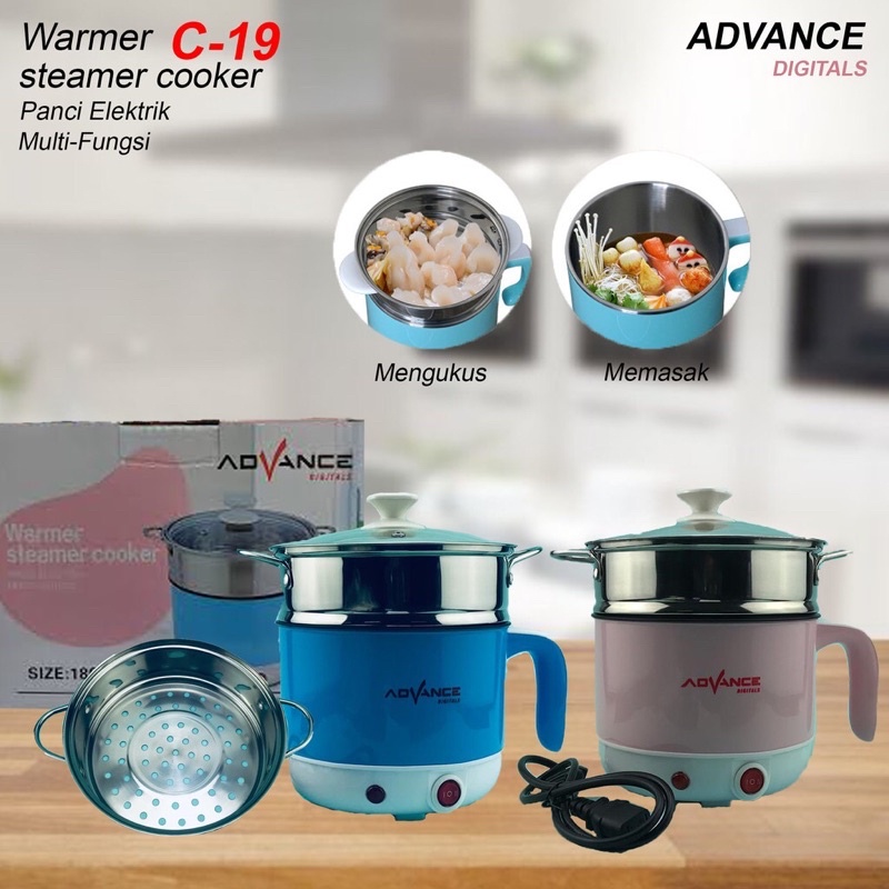 Advance/Warmer Steamer Cooker / Panci Elektrik/Multi-Fungsi