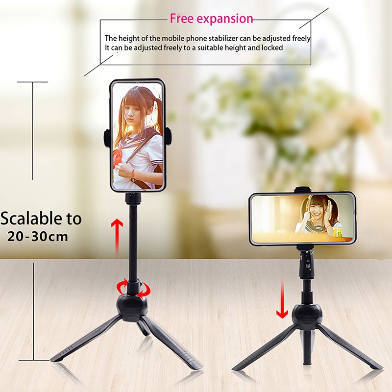 Braket Tripod Stand Holder Handphone Universal Rotasi Putar