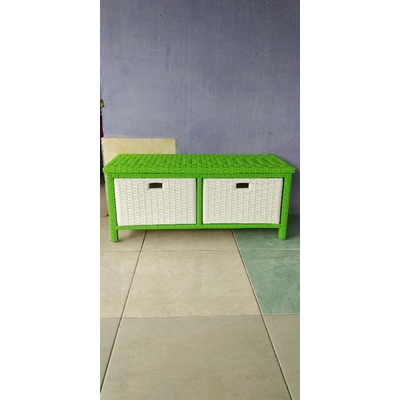 lemari rotan sintetis 2 laci request