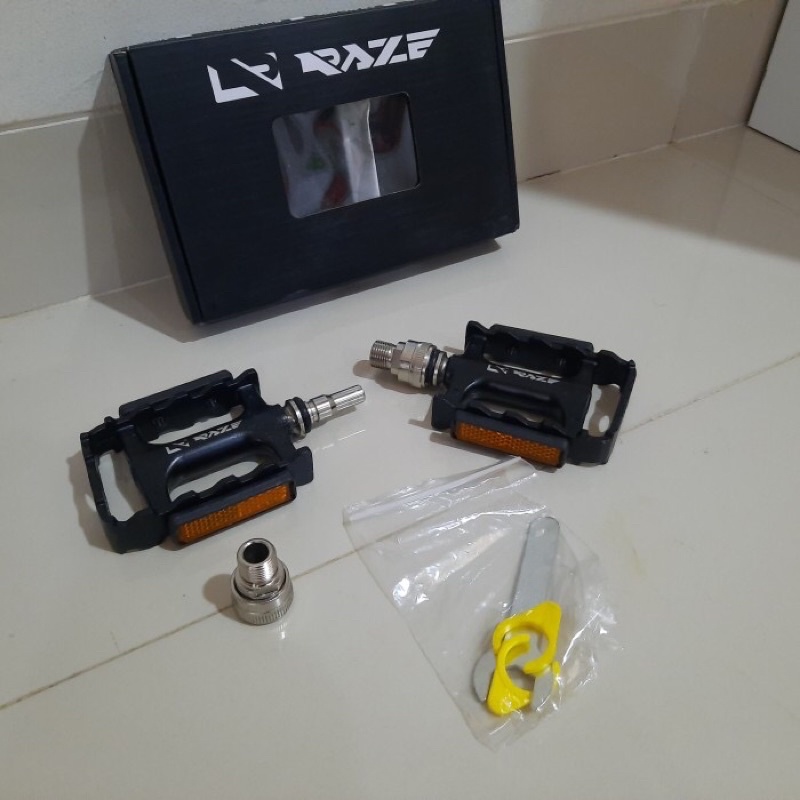 Pedal Sepeda BEARING RAZE 62 QUICK RELEASE QR ALLOY As Besar Folding