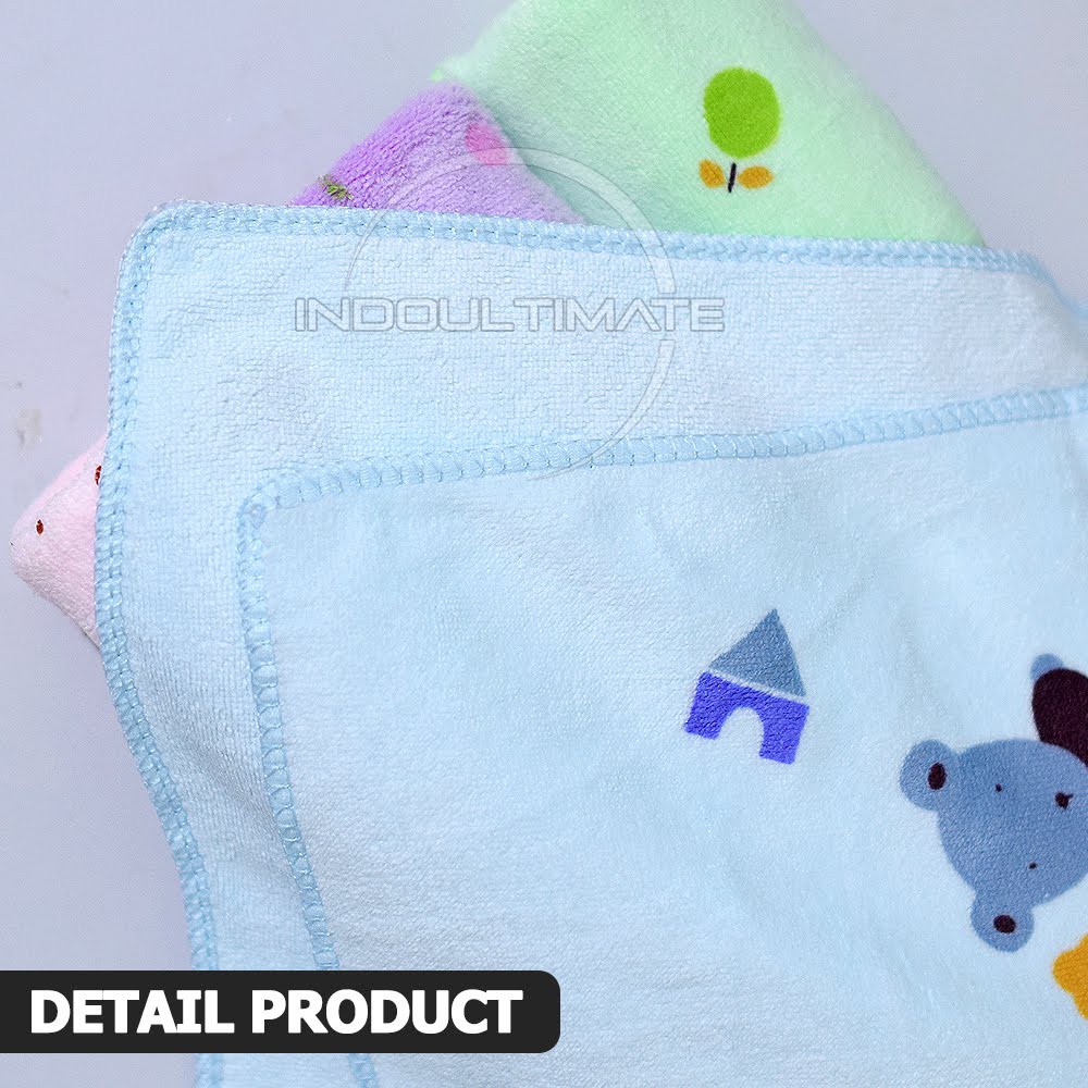 Handuk Bayi Mandi Anak 33cm x 74cm Halus Lembut Handuk Bayi MIcrofiber RANDOM MOTIF HB-06 HB-10 HB-200 HB-02