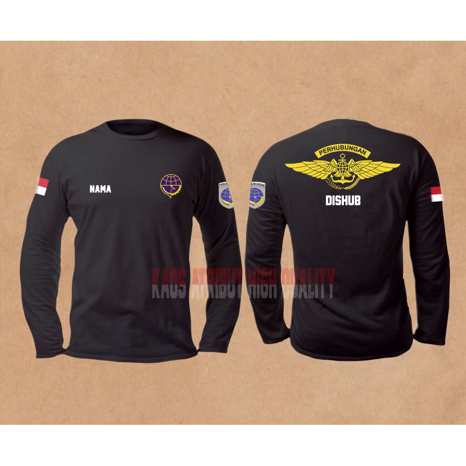 kaos atasan DISHUB -  kaos lengan panjang DISHUB