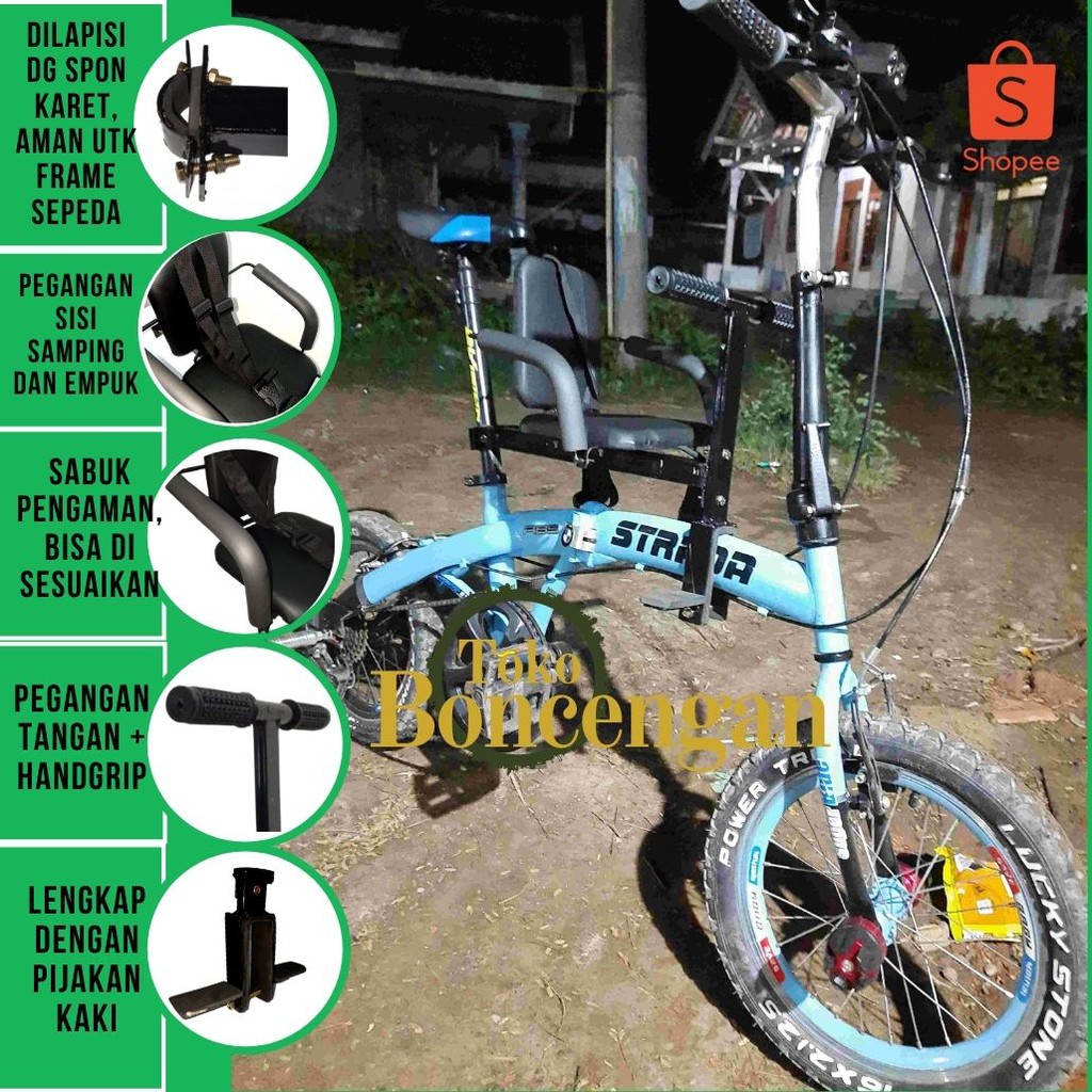 Kursi Boncengan Sepeda Lipat Boncengan Anak Sepeda MTB Minion CTB