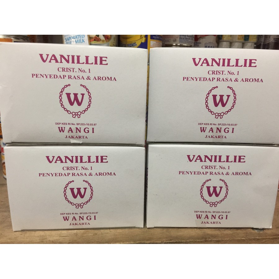 

Vanillie W Vanili Vanilla Sachet - Per Box isi 100 Sachet