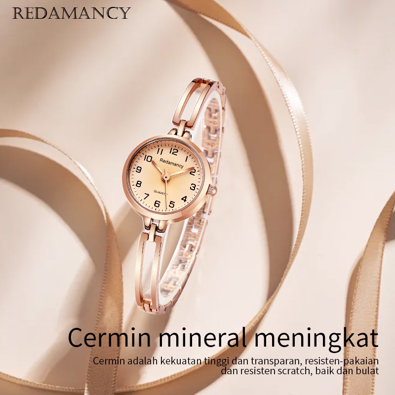 Redamancy Original Jam Tangan Wanita Anti Air Luxury Mode Jam Tangan Wanita Kecil Jam tangan kuarsa