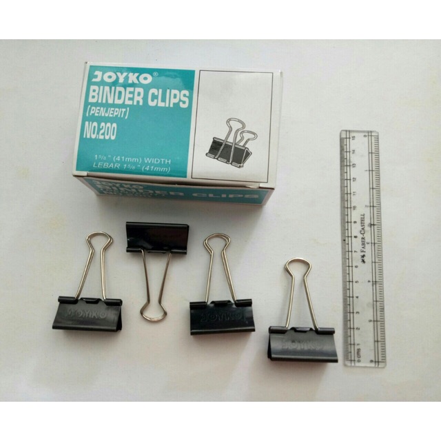 

Binder Clips Joyko No. 200 (isi 12 pcs)
