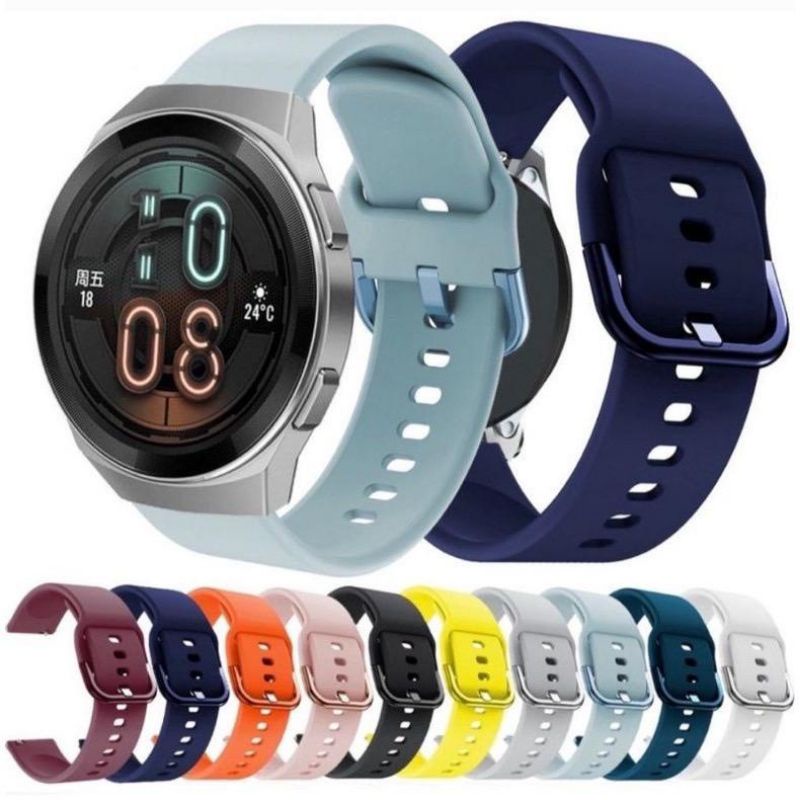 Strap Huawei Watch GT 2 42mm GT 2 46mm GT 2E 46mm GT 2 Pro Tali Jam Rubber Colorful Buckle Model Active