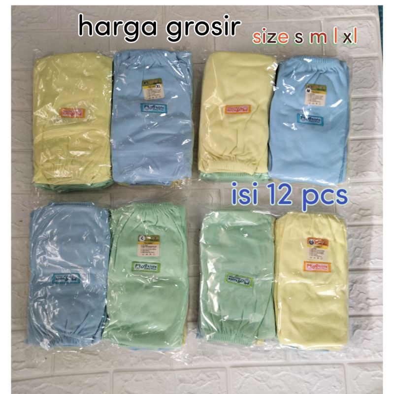 grosir celana panjang bayi polos aristababy isi 12 pcs