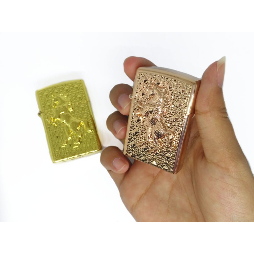 KOREK API GAS MODEL ZIPPO KUDA 124-BO KOREK MANCIS LAS LIGHTER UNIK
