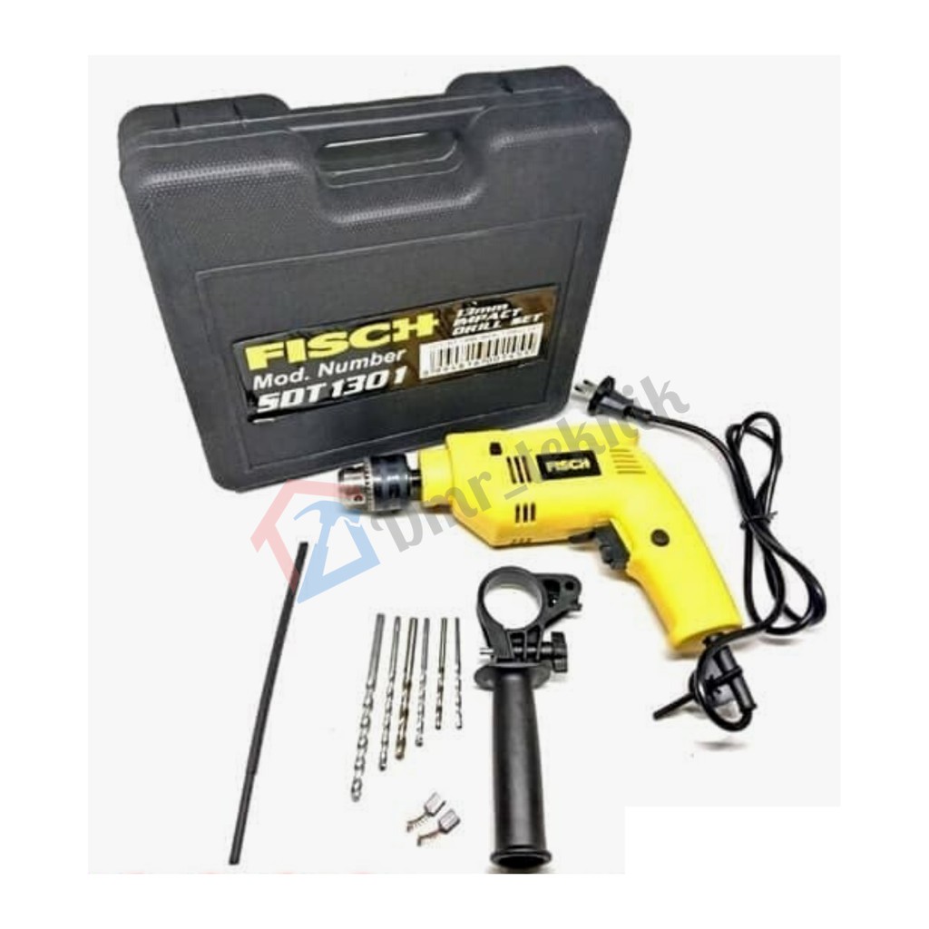 FISCH MESIN BOR LISTRIK SET - BOR TEMBOK BETON SET 13 MM