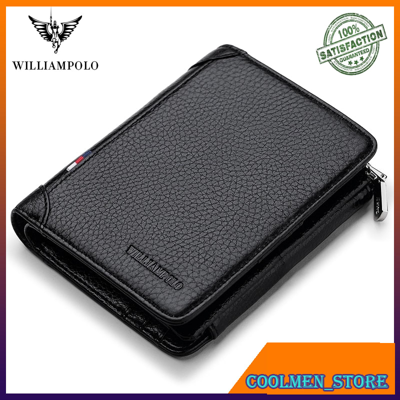 Dompet Pria Dompet Lipat Kulit Asli WILLIAMPOLO  Luxury brand Leather 100% Handmade Fashion 3