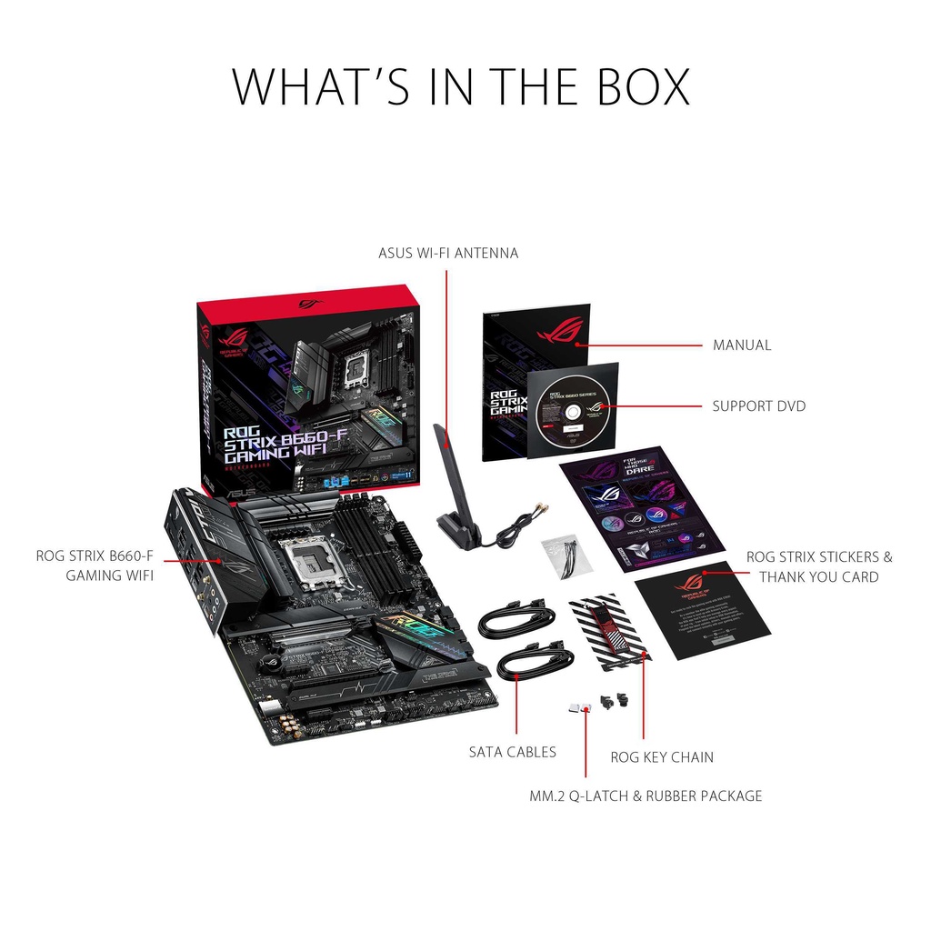 ASUS ROG STRIX B660-F GAMING WIFI | DDR5 Intel Gen 12 LGA1700 ATX