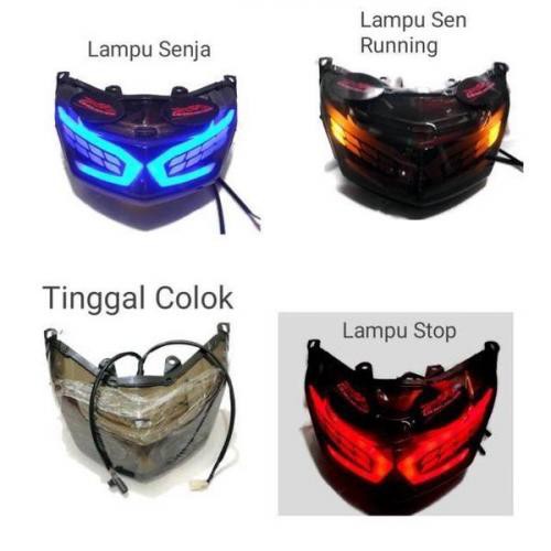 1 PAKET LAMPU STOP NMAX LEXUS 3 IN 1 RUNING PLUS SEN NMAX FREE FLASHER SEN STOPLAMP SEIN YAMAHA motor