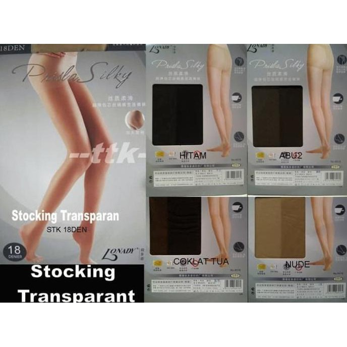 Terlarisseller# Stocking Transparan / Lonady / Stocking Tipis / Stocking Celana - Hitam