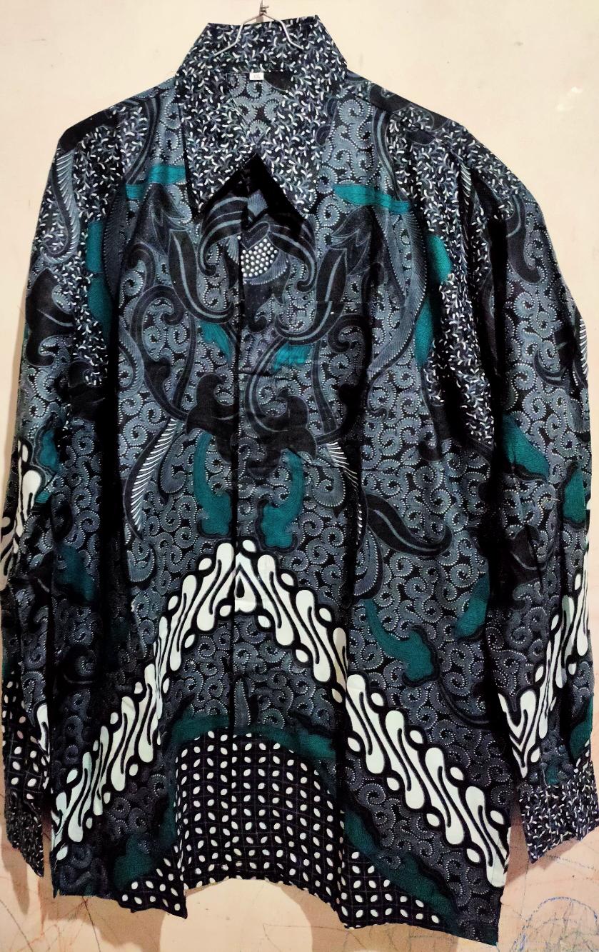 Kemeja Batik Pria Semi Sutra Sanwoz Puring Istimewa