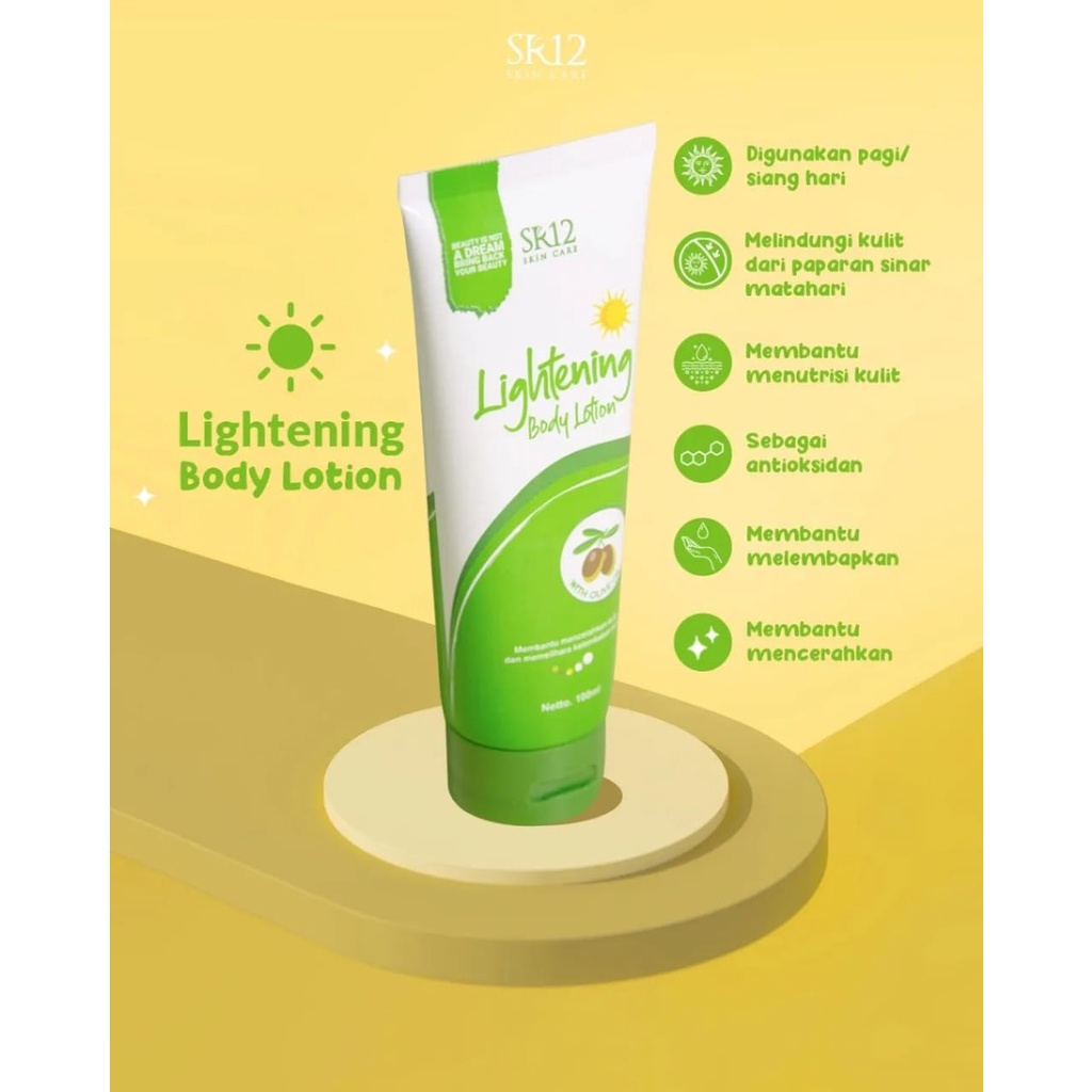 LOTION PEMUTIH BADAN BPOM / WHITENING BODY LOTION SR12 / LOTION PENCERAH AMAN &amp; ALAMI LOTION NIGHT