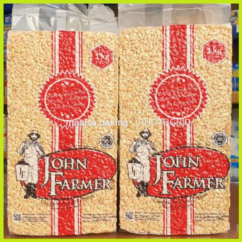

KACANG SANGRAI JOHN FARMER 1 KG TOPPING KACANG CINCANG CACAH SIAP PAKAI JHON FARMER