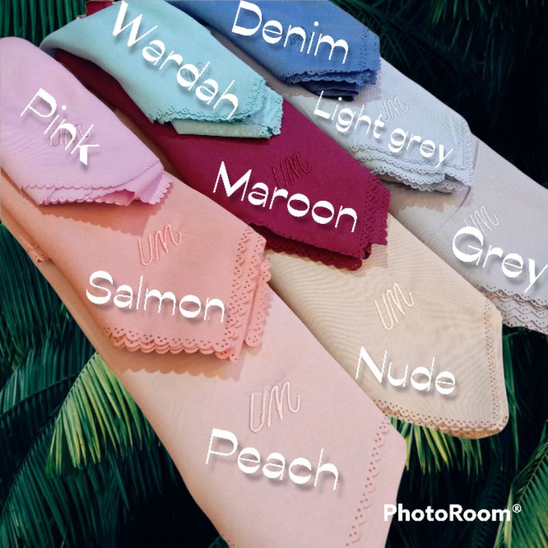 Umama voal miracle plain Hijab Segi Empat umama hijab bordiran, hijab segi empat voal miracle plain 