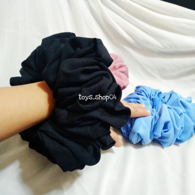 Scrunchie  Ikat Rambut  Kuncir Rambut  JUMBO Penambah Volume Hijab