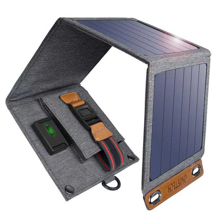 Choetech USB Foldable Solar Powered Charger 4 Panel 14W - SC004-Hitam