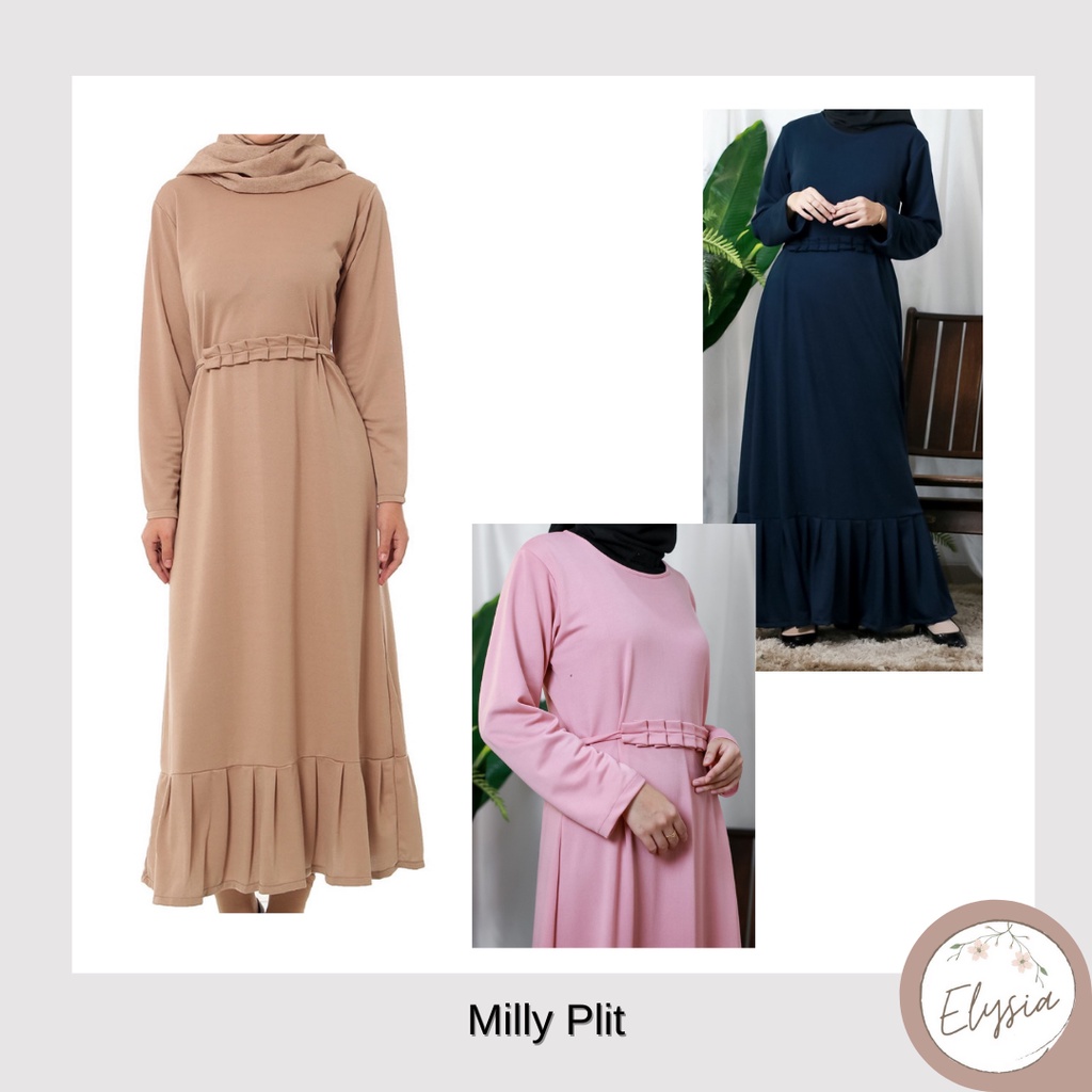 Milly Plit Dress - Gaun/Gamis Muslim Wanita