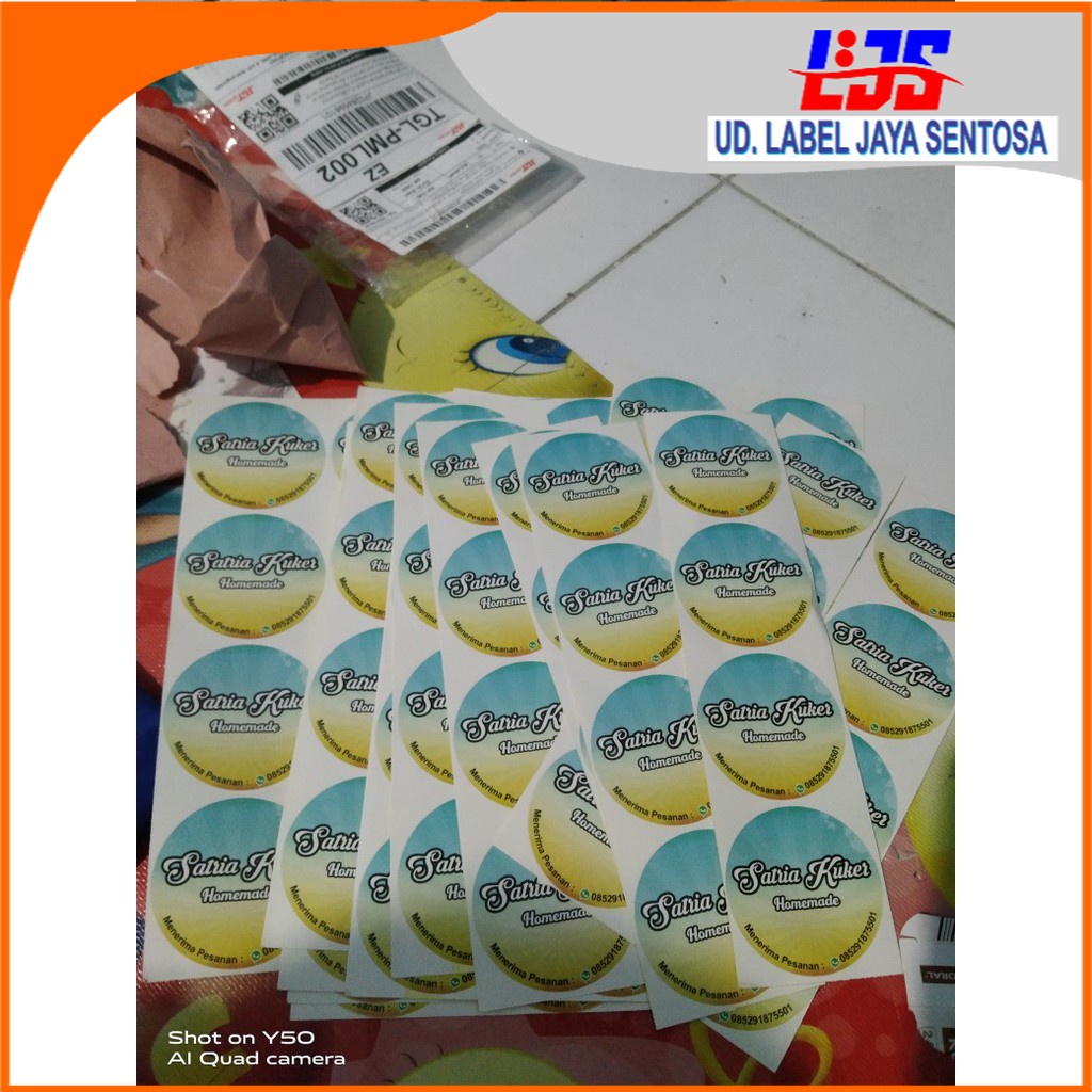 

SALE Stiker Kemasan Toko Olshop Kue (Min 100 pcs) LABEL JAYA