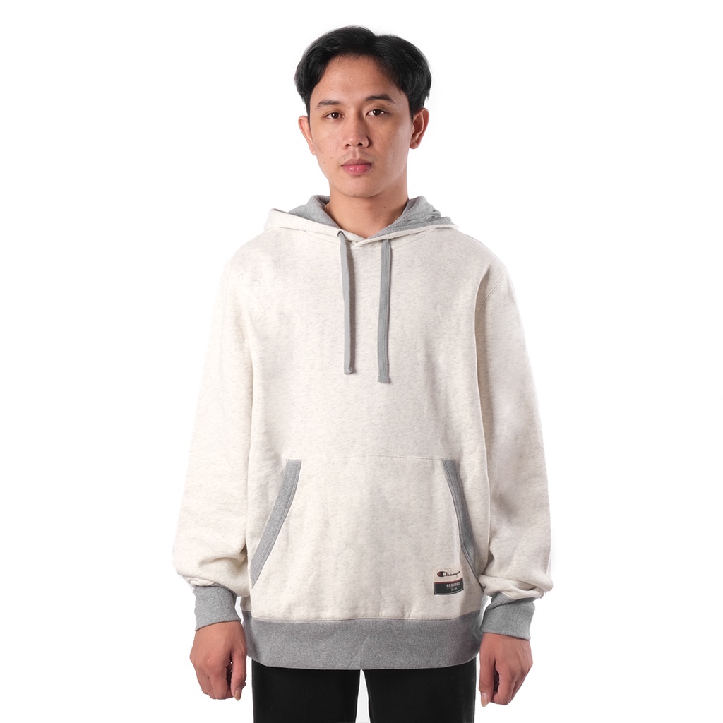 Champion Sueded Fleece Hoodie Light Grey