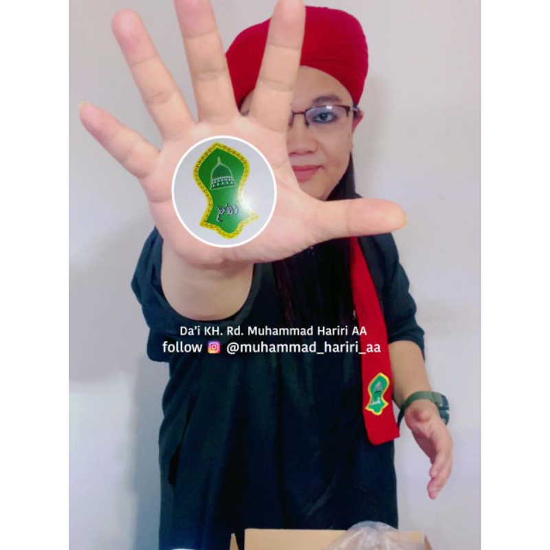 Peci imamah ASLI 1000% permanen 9 meter logo terompah 11 tingkatan