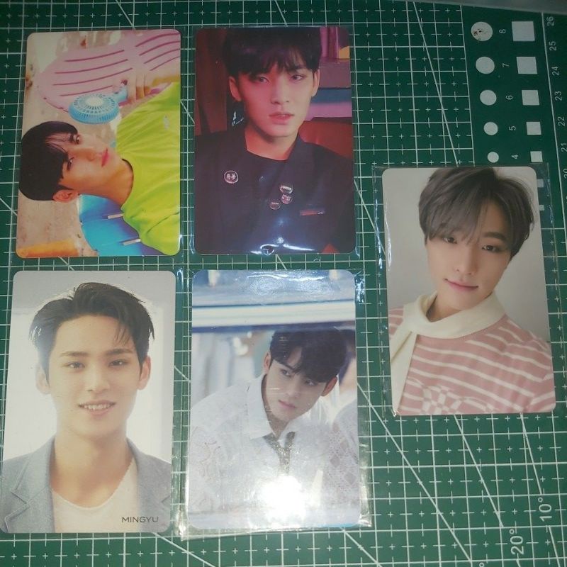 Photocard seventeen svt mingyu teen age green rqs hmv thanks lucky draw dino m2u