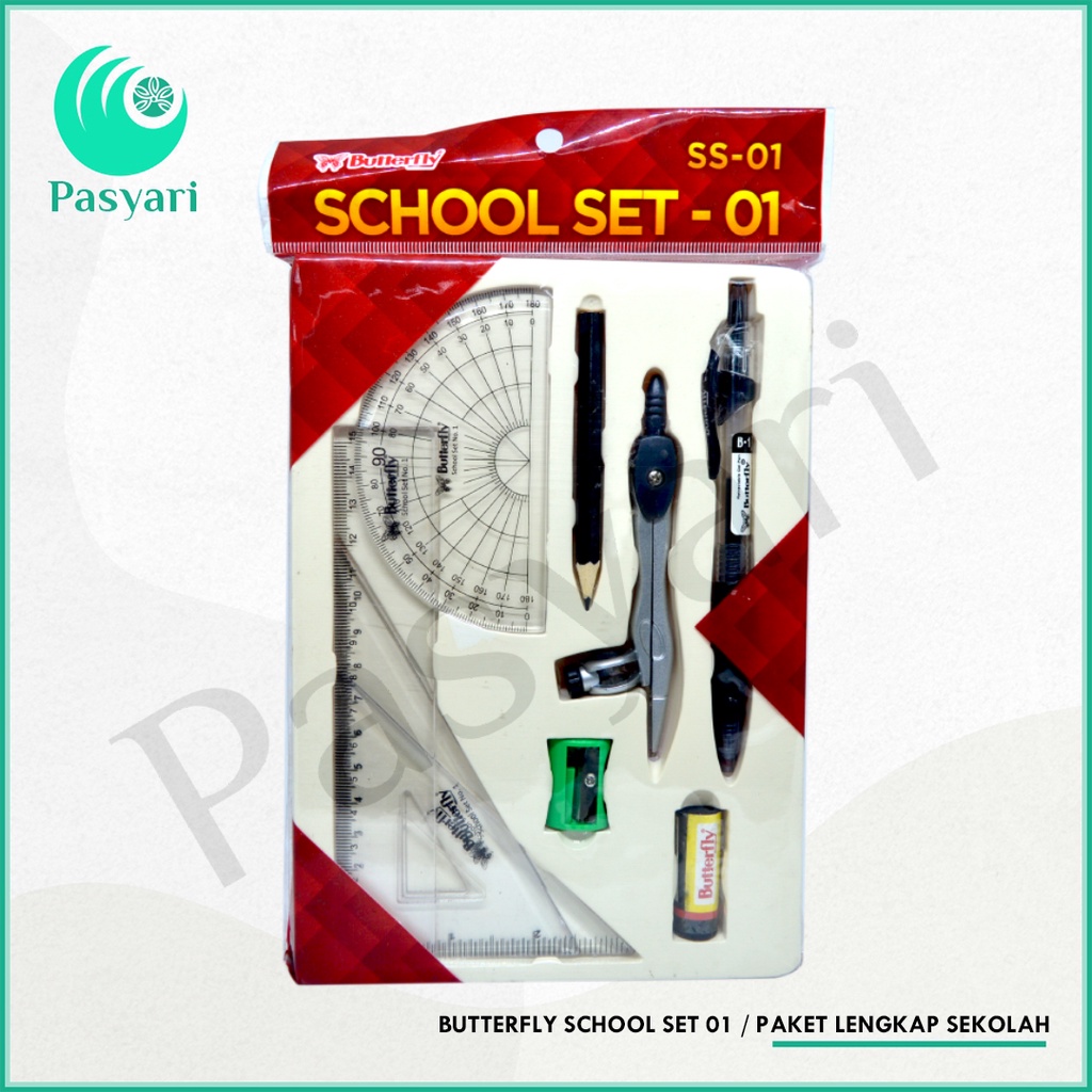 

Butterfly School Set 01 / paket lengkap sekolah