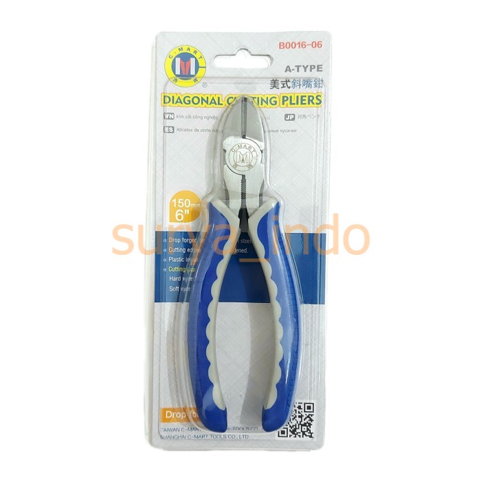 TANG POTONG 6&quot; (150 MM) C-MART B0016-06 DIAGONAL CUTTING PLIERS A-TYPE