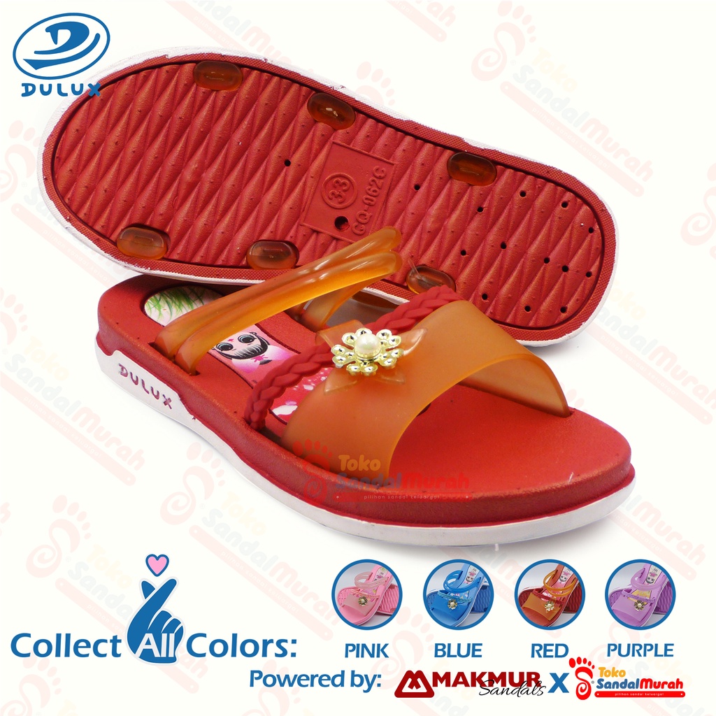 Toko Sandal Murah - Sandal Slop Perempuan Kekinian sandal karet / Elastis / Empuk  ( TK Sandal Murah LDS 02 CQ 062 )