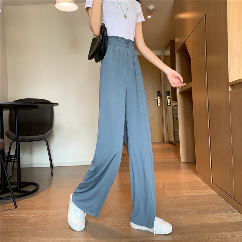 AMIEE - Korean Celana Wanita Terbaru Hightwaist Pants Celana Polos Wanita