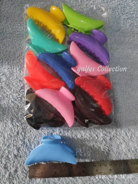 Jepit rambut salon love ulir 8 - 9 - 11 cm kecil sedang besar asesoris aksesoris warna ikat plastik