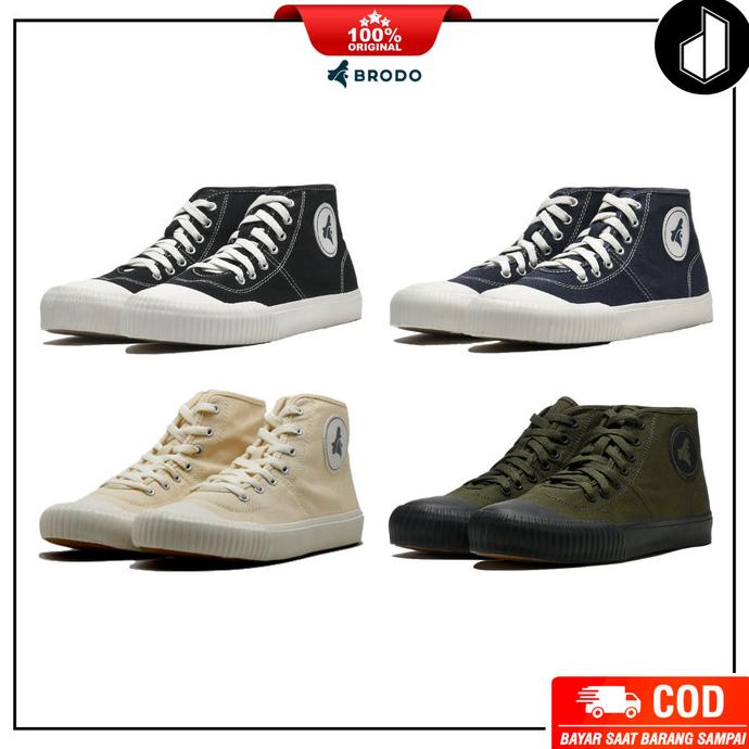 Sepatu Brodo Vulcan Classic High Sneakers Pria Wanita Original Raisha_Store1