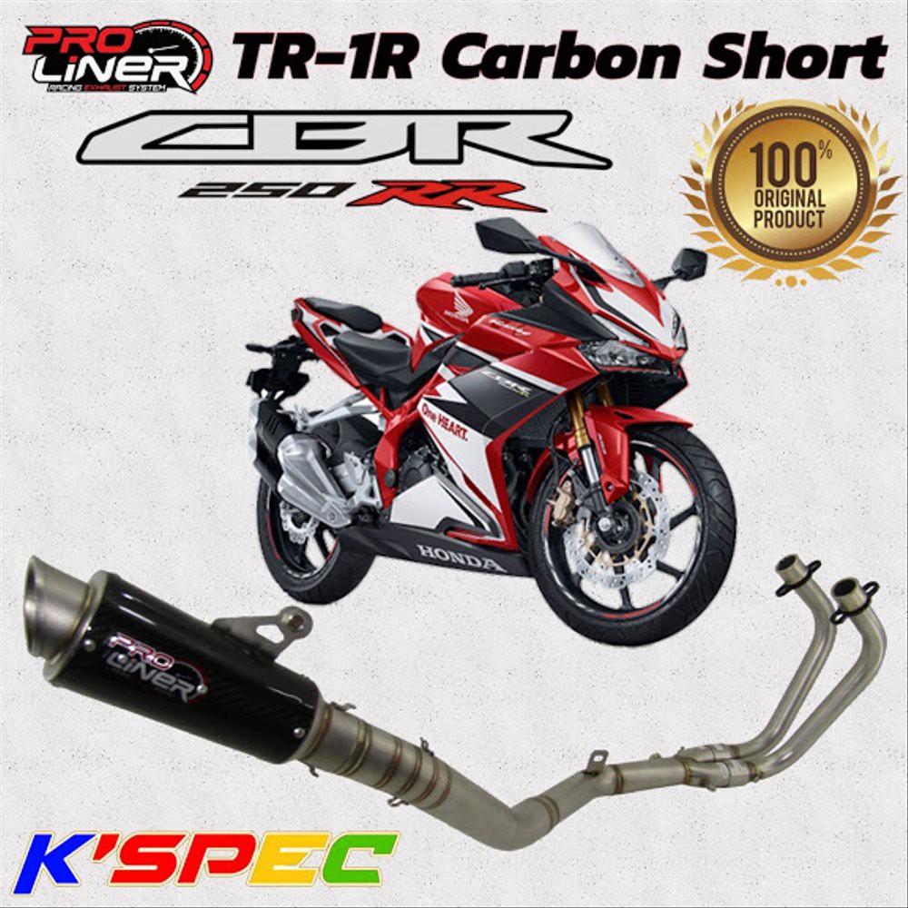ProLiner ALL NEW CBR 250 RR  New TR-1R Carbon Short Knalp bac 77