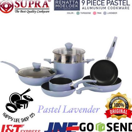 Panci SUPRA 9pcs EDISI Chef Renata/NEW Panci SUPRA 9pcs Pastel