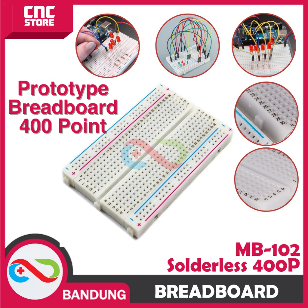 BREADBOARD MINI SOLDERLESS 400 400P