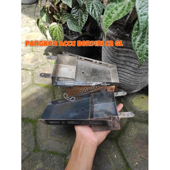 pangkon aki berdiri gl100 glmax cb / pangkon aki slim model nganjuk nganjukan dudukan aki cb gl
