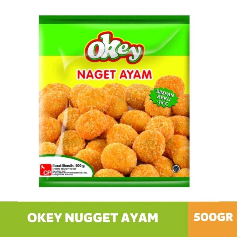 

OKEY NAGET 500GR / OKEY NAGET STIK 500GR / CHICKEN NUGGET OKEY / CHICKEN STICK OKEY