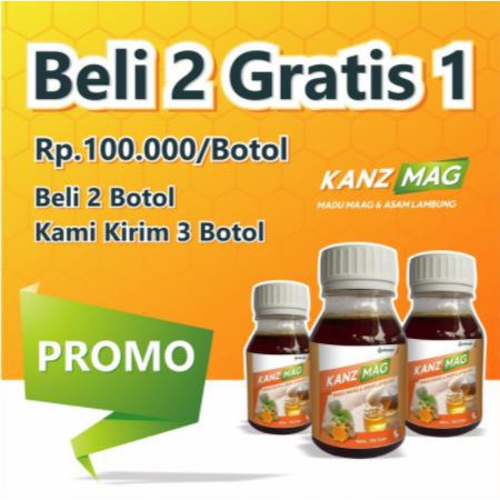 

PROMO BELI 2 GRATIS 1 MADU KANZMAG ORIGINAL | madu asam lambung maag alkanzu