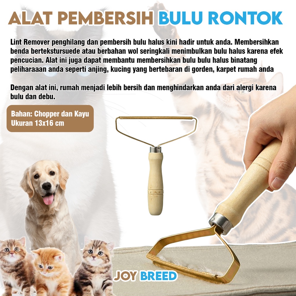 ALAT PEMBERSIH BULU RONTOK HEWAN MEMBANDEL UNTUK KARPET BAJU KASUR | JOY BREED OFFICIAL