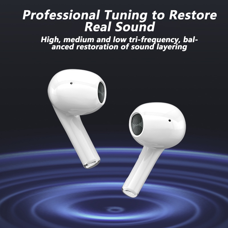 【BT003】Fxing Pro 12 Earphone Bluetooth 5.1 Earphone Bluetooth dengan Mikrofon Ganda Headset Touch Control Earbud