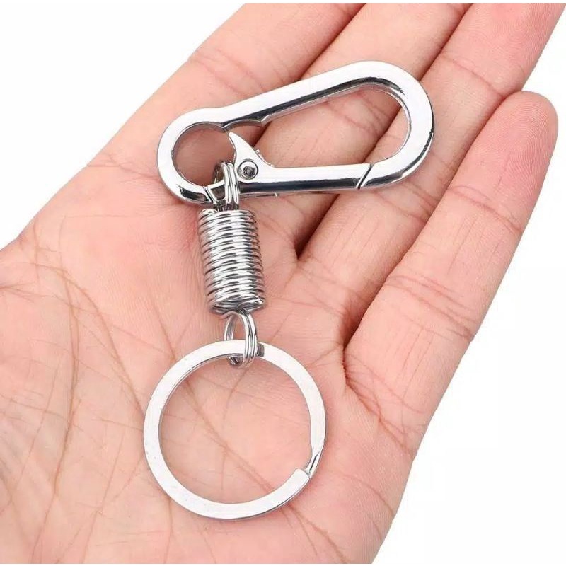 Karabiner Keychain Gantungan Kunci Stainless Steel Carabiner