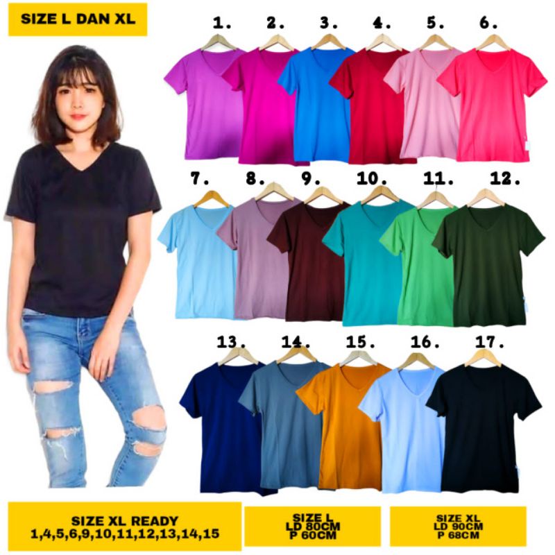 kaos cewek v neck kaos belle polos cewek slim fit kaos olahraga kaos wanita, pakaian wanita