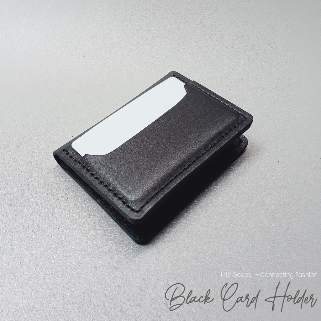 Dompet KARTU Card Holder Kulit Asli Tempat Kartu ATM Uang Lipat