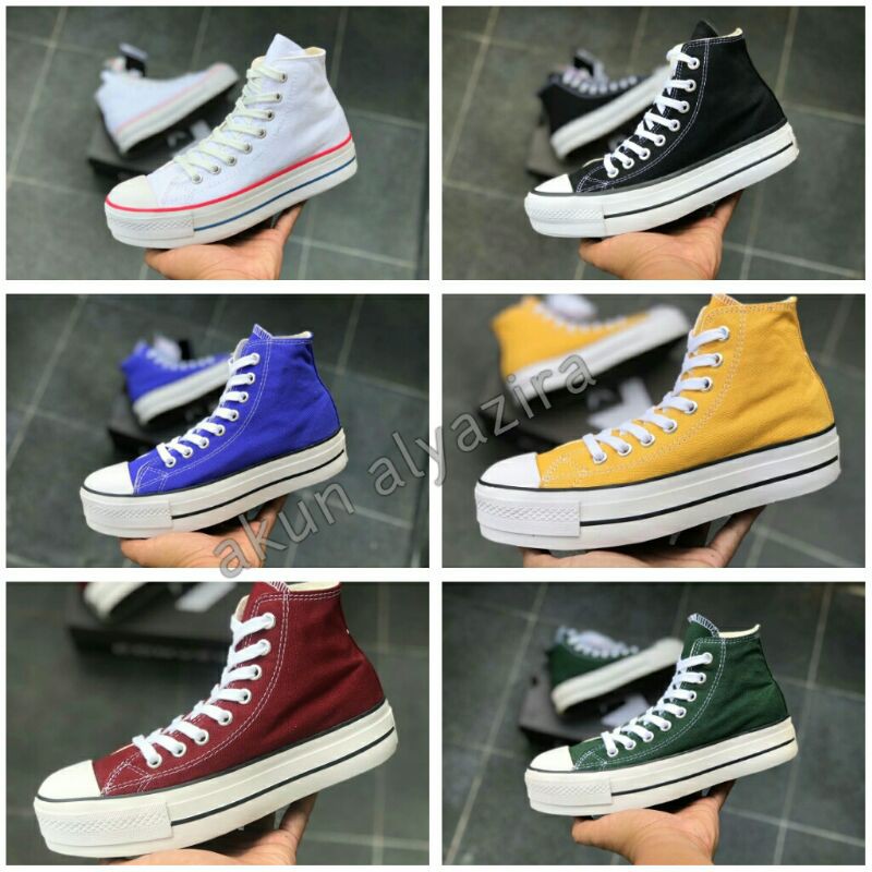 Realpict Converse Platform Wedges High Premium Sepatu Main