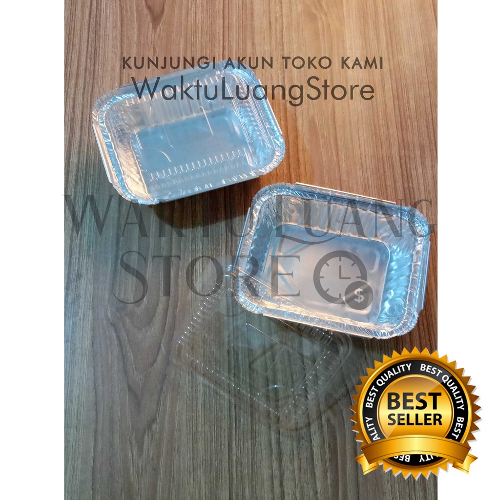(+ TUTUP ) WADAH TRAY ALUMINIUM FOIL CUP 435 - 500 ML  BX2551 BX 2551 stara P435 P 435 P-435 oiv 450