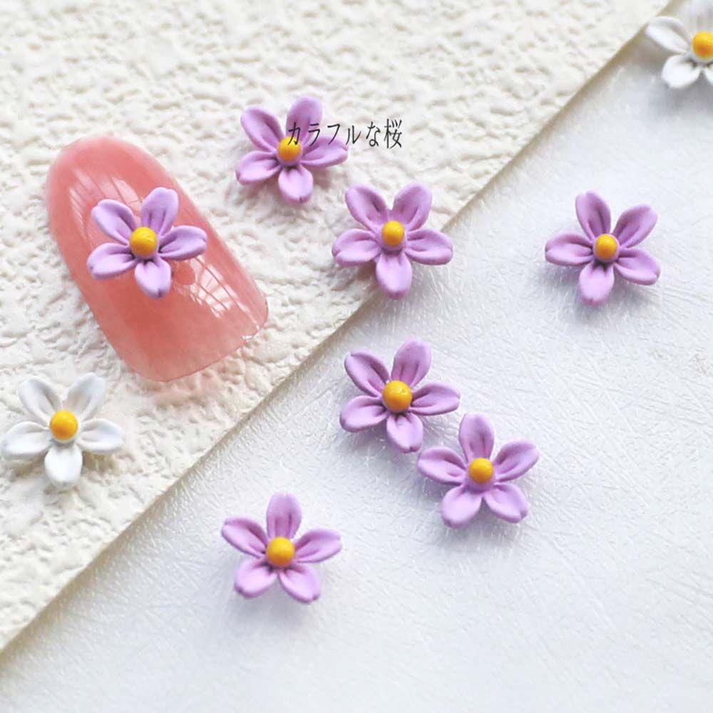 Dyruidoj Bunga Nail Art Perhiasan Resin Manicure Charm Fashion DIY Aksesoris Nail Art