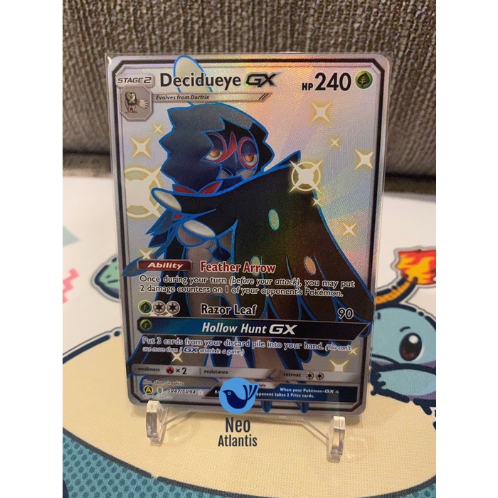 Pokemon TCG English Decidueye GX - SV47/SV94 - Shiny Rare Hidden Fates
